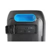 Skaļruņu sistēma BLAUPUNKT PB60X — 120W RMS, Bluetooth A2DP, FM, LED displejs, 7000mAh baterija, 18h, AUX, tālvadības pults, 568×322×321 mm