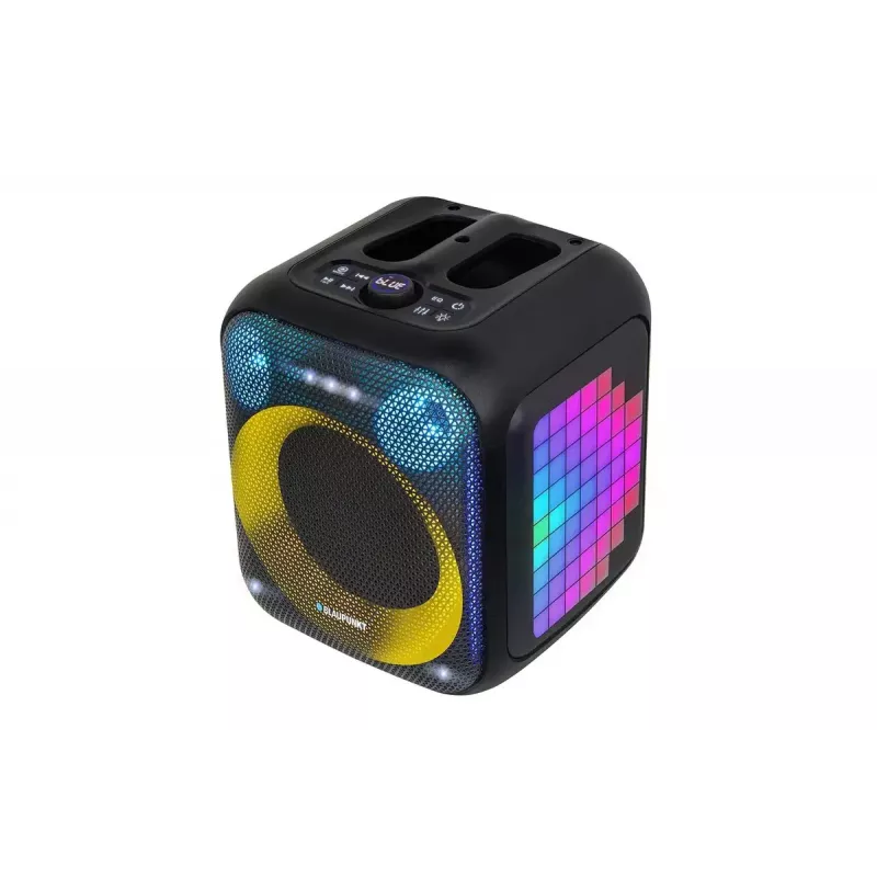 Iekštelpu/āra skaļruņu sistēma BLAUPUNKT PB6LED — 40 W RMS, Bluetooth, FM, MicroSD, LED displejs, 4500 mAh baterija