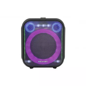 Iekštelpu/āra skaļruņu sistēma BLAUPUNKT PB6LED — 40 W RMS, Bluetooth, FM, MicroSD, LED displejs, 4500 mAh baterija