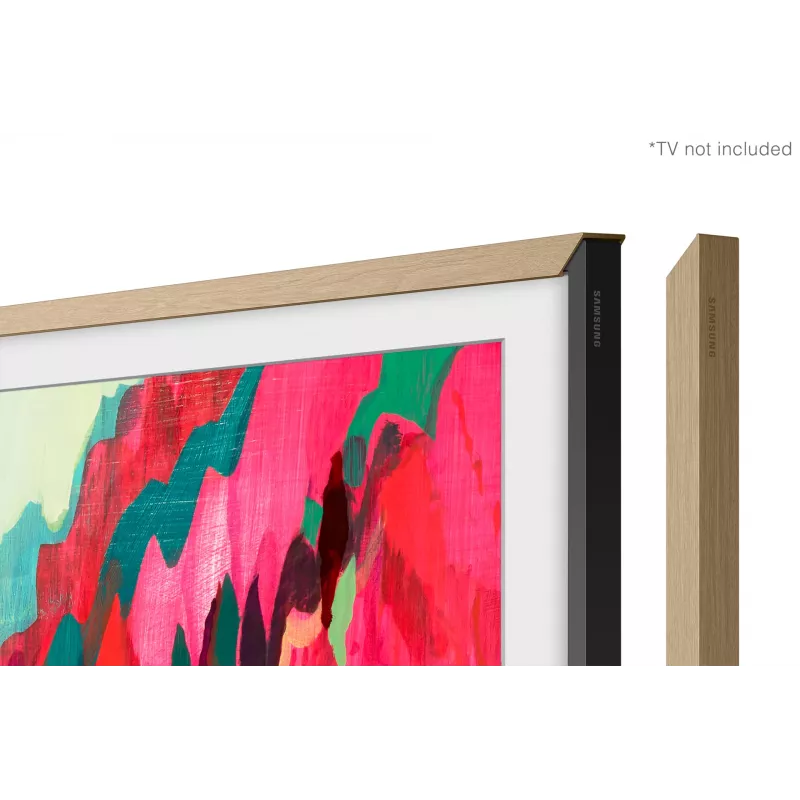 Samsung 75” Pielāgojama rāmja balta apmale (2025) – Tīkkoks, Rāmis, Bēša, 190,5 cm (75 collas), Samsung, LS03F