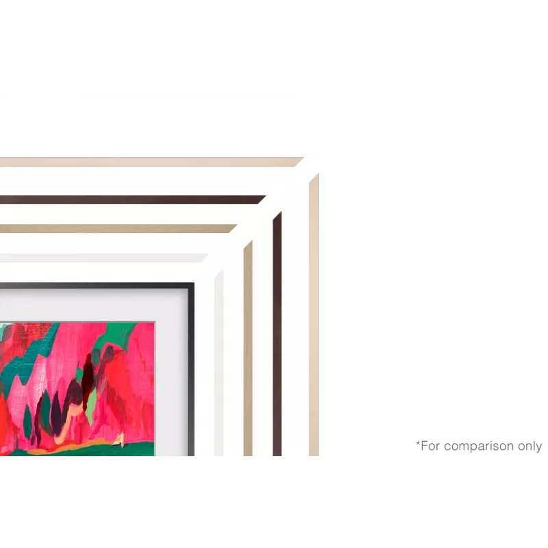 Samsung 75” Pielāgojama rāmja balta apmale (2025) – Tīkkoks, Rāmis, Bēša, 190,5 cm (75 collas), Samsung, LS03F