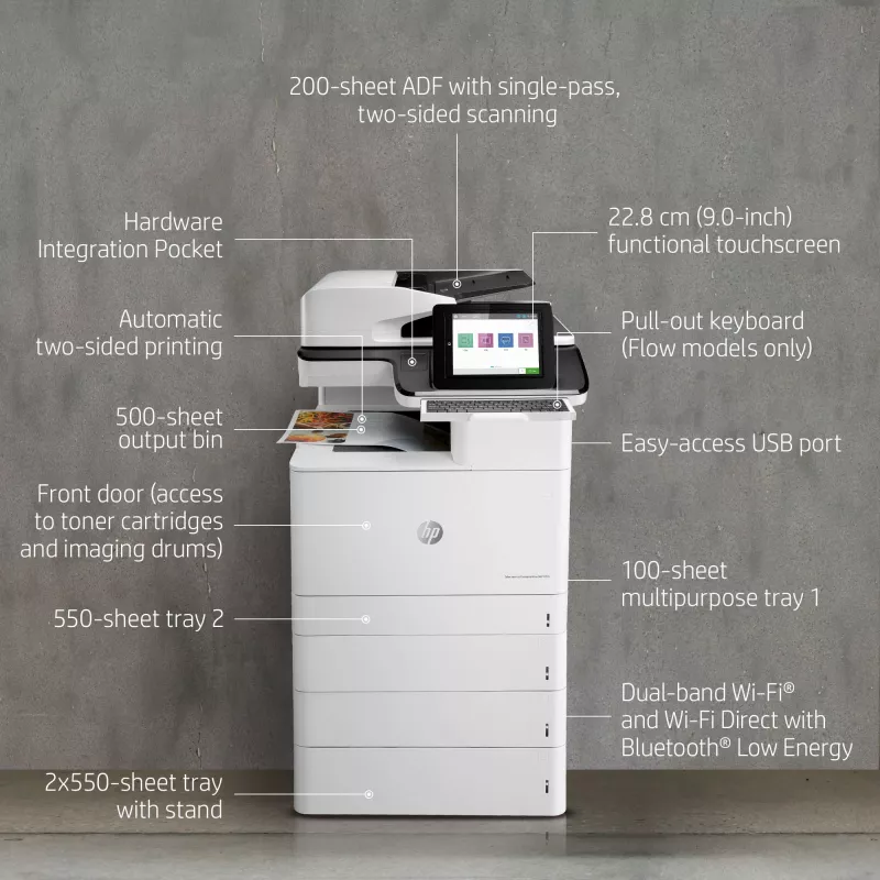 Daudzfunkciju ierīce HP Color LaserJet Enterprise Flow MFP M776z Lāzerkrāsu drukāšana