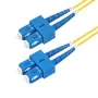 StarTech.com 30 m (98,4 pēdas) SC uz SC (UPC) OS2 vienmoda dupleksā optiskās šķiedras kabelis, 9/125 µm, 40G/100G Zipcord, liekumizturīgs, zemi ievades zudumi – LSZH optiskās šķiedras pārvades kabelis