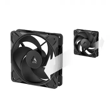 120 mm ARCTIC Freezer P12 Pro Reverse — 3-pack A-RGB PWM ventilatori, 124 m³/h, Fluid Dynamic Bearing