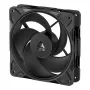 120 mm PWM A-RGB ventilators Arctic Freezer P12 Pro Reverse — 124 m³/h, Fluid Dynamic gultnis, Melns