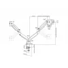 Multibrackets M Deskmount Gas Spring Dual Melns