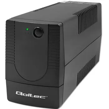 Nepārtrauktās barošanas avots QOLTEC 53773 0,85 kVA (480 W) Line-Interactive, 1x E tipa kontaktligzda, 7 Ah akumulators