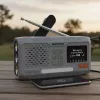 Pārnēsājams uzvelkamais radio Marmitek RESQ 100 — DAB/DAB+/FM, 3 W, LCD, USB‑C, 3,5 mm ligzda, gaiši pelēks