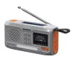 Pārnēsājams uzvelkamais radio Marmitek RESQ 100 — DAB/DAB+/FM, 3 W, LCD, USB‑C, 3,5 mm ligzda, gaiši pelēks