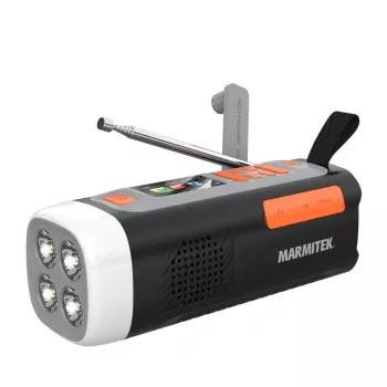 Marmitek RESQ 200 – uzlādējams radio, Pārnēsājams, Analogais un digitālais, DAB, DAB+, FM, 87,5 - 108 MHz, 170 - 240 MHz, 3 W
