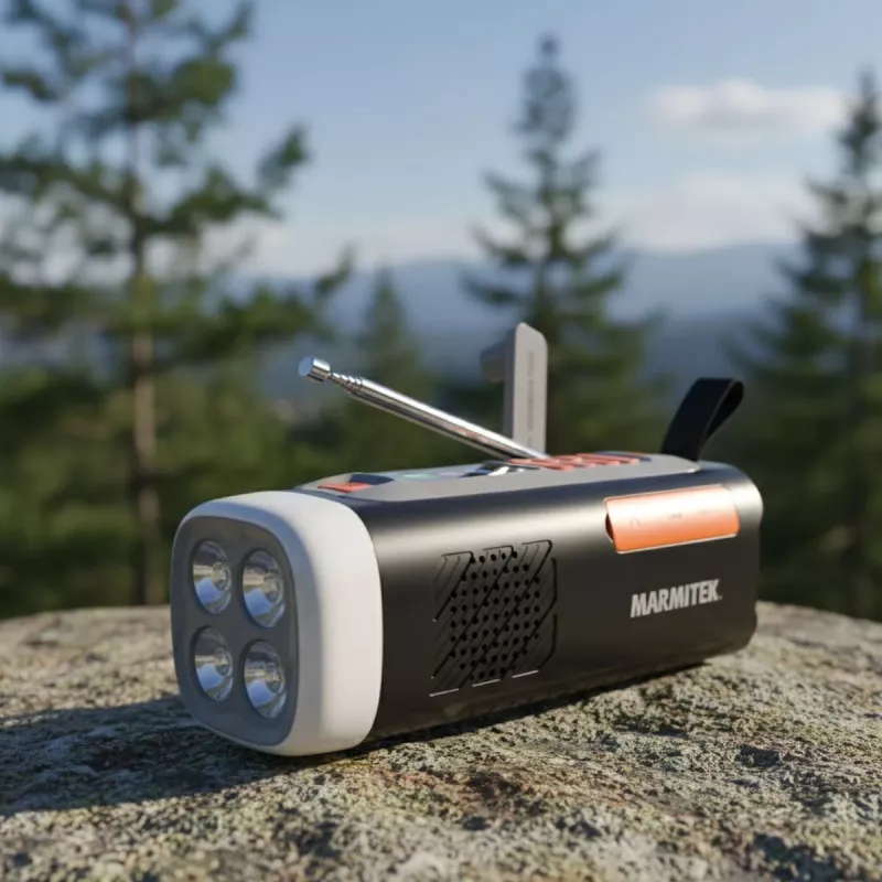 Marmitek RESQ 200 – uzlādējams radio, Pārnēsājams, Analogais un digitālais, DAB, DAB+, FM, 87,5 - 108 MHz, 170 - 240 MHz, 3 W