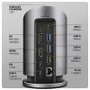 AXAGON HMC-WL9 USB-C 9-in-1 dokstacija ar 10 Gbps, 100W PD, 8K HDMI, Ethernet, bezvadu uzlādi