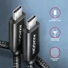 USB-C uz USB-C kabelis AXAGON BUCM4X-CM05AB — USB4 Gen 3x2, 40 Gbit/s, 240 W, 0,5 m, melns
