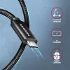 USB-C uz USB-C kabelis AXAGON BUCM4X-CM05AB — USB4 Gen 3x2, 40 Gbit/s, 240 W, 0,5 m, melns
