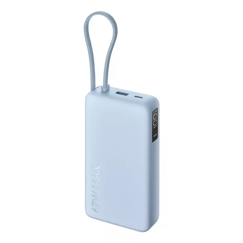 Ārējais akumulators Xiaomi 67W 20000 mAh Li-Ion Zils — 11.1 V, USB-A + USB-C, atbalsta 3 ierīces