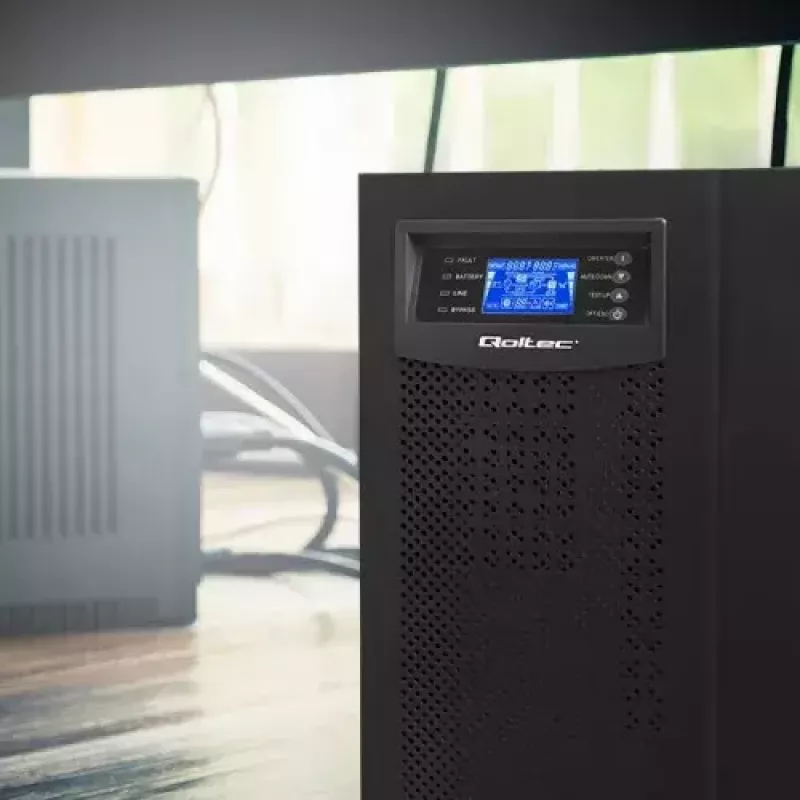 UPS Qoltec 53044 dubultās konversijas tiešsaistes 10 kVA 8000 W