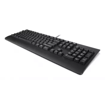 Vadu pilnizmēra tastatūra Lenovo Preferred Pro II USB US English, melna, 104 taustiņi, spiedpogu slēdži, 2 m kabelis