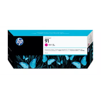 HP 91 775 ml fuksīna krāsas DesignJet pigmenta tintes kasetne, HP DesignJet Z6100 printeru sērija, Termiskā tintes strūkla, Fuksīna krāsa, 324 mm, 120 mm, 64 mm