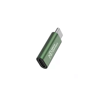 USB-C dzimuma pārveidotāja kabelis MicroConnect MC-SMART-CCADAP-100W — USB-C uz USB-C, USB 2.0, zaļš