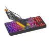 GENESIS Thor 230 TKL tastatūra Spēļu USB + RF bezvadu + Bluetooth QWERTY Melna, Pelēka, Oranža