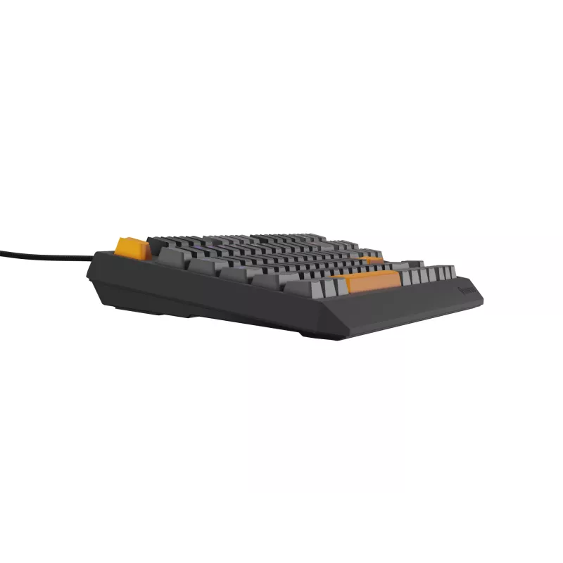 GENESIS Thor 230 TKL tastatūra Spēļu USB + RF bezvadu + Bluetooth QWERTY Melna, Pelēka, Oranža