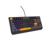 GENESIS Thor 230 TKL tastatūra Spēļu USB + RF bezvadu + Bluetooth QWERTY Melna, Pelēka, Oranža