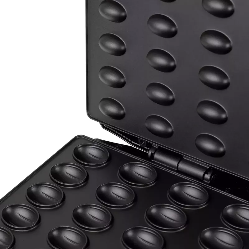 Vafeļu dzelzs Mesko MS 3041 — 1600 W, melns, pagatavo 24 eliptiskas vafeles (220–240 V)