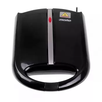 Vafeļu dzelzs Mesko MS 3041 — 1600 W, melns, pagatavo 24 eliptiskas vafeles (220–240 V)