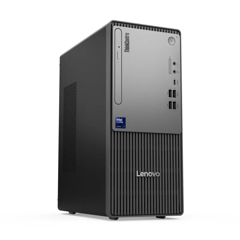 Galddators Lenovo ThinkCentre neo 50t Gen 6 Intel Core Ultra 5 225, 16 GB DDR5, 512 GB SSD, Windows 11 Pro, Tornis, Melns
