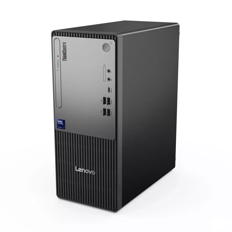 Galddators Lenovo ThinkCentre neo 50t Gen 6 Intel Core Ultra 5 225, 16 GB DDR5, 512 GB SSD, Windows 11 Pro, Tornis, Melns