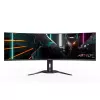 Monitors GIGABYTE 49 collu OLED CO49DQ DQHD 5120×1440 144 Hz, HDR, FreeSync, 10 bitu, 2×HDMI 2.1, USB-C, VESA 100×100
