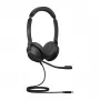 Jabra Evolve2 30 USB-C, UC Stereo, Wired, Office/Call center, 20 - 20000 Hz, 125 g, Headset, Melns