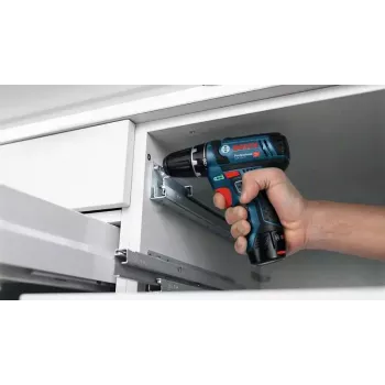Akumulatora skrūvgriezis Bosch GSR 12V-15, pistoles rokturis, 12V, 400/1300 apgr./min