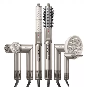 Dreame Dazzle matu ieveidotājs 1400 W — 110000 RPM motors, 3 siltuma līmeņi, maks. 90°C, zelts