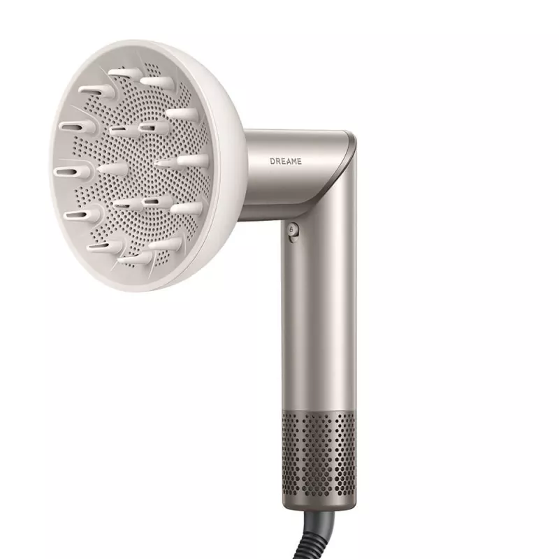 Dreame Dazzle matu ieveidotājs 1400 W — 110000 RPM motors, 3 siltuma līmeņi, maks. 90°C, zelts