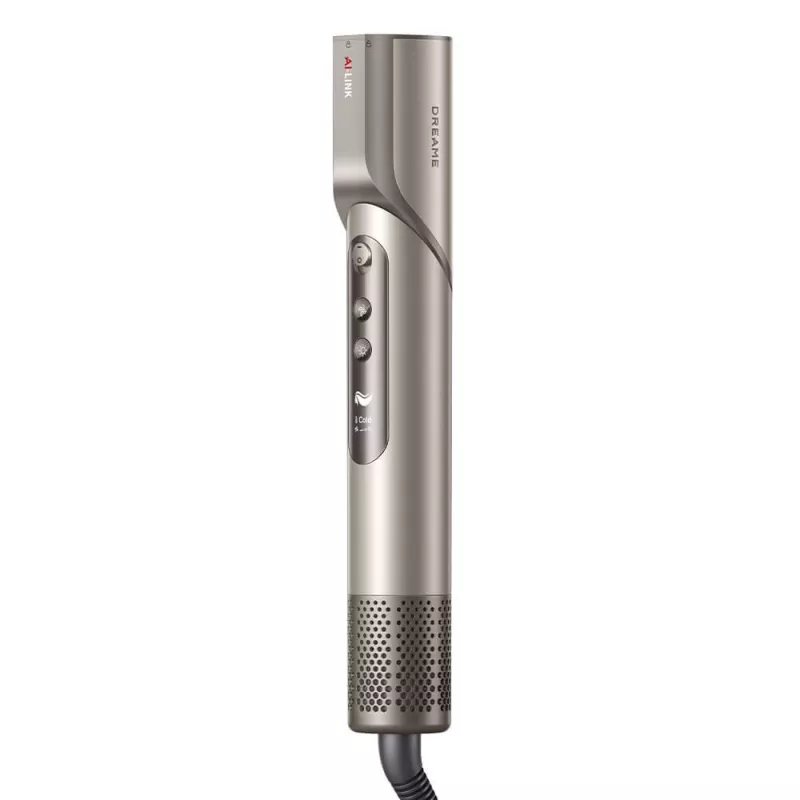 Dreame Dazzle matu ieveidotājs 1400 W — 110000 RPM motors, 3 siltuma līmeņi, maks. 90°C, zelts