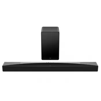 Skaņas josla TCL Q75H 620W 5.1.2 kanālu ar bezvadu aktīvo zemfrekvenču skaļruni, HDMI 2.1, Bluetooth 5.3, Wi‑Fi 5, 1040×110×58 mm