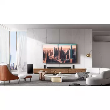 TCL Q Q85H Class 7.1.4 kanālu skaņas panelis ar Dolby Atmos, bezvadu zemfrekvenču skaļruni un bezvadu surround skaļruņiem