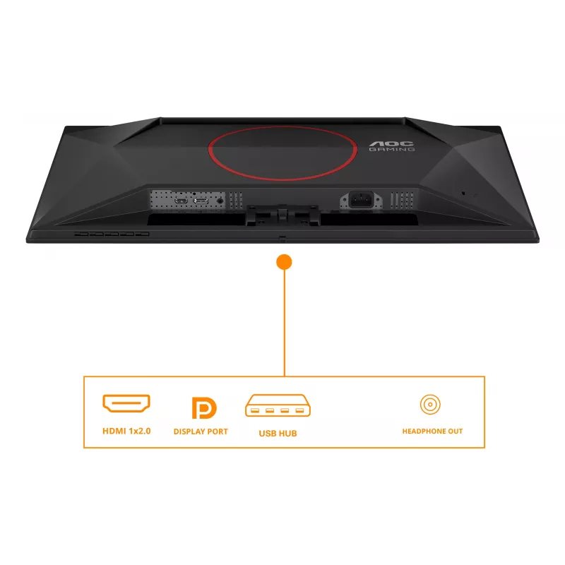 AOC G4 Q27G41ZDF datora monitors 67,3 cm (26,5 collas) 2560 x 1440 pikseļi Quad HD QD-OLED Melns, Sarkans