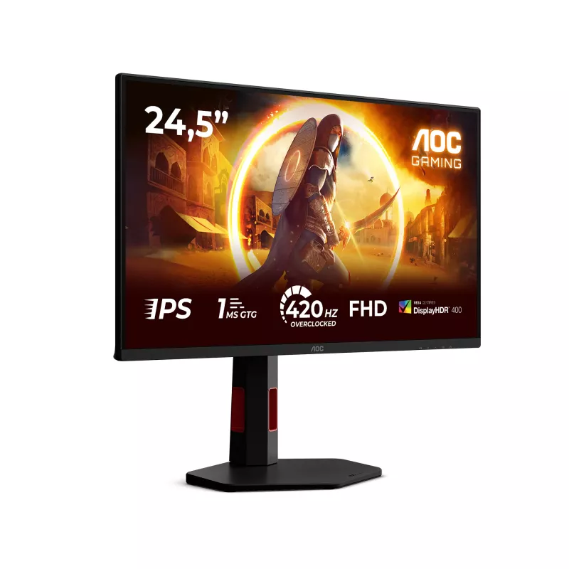 AOC G4 25G4KUR datora monitors 62,2 cm (24,5 collas) 1920 x 1080 pikseļi Full HD LED Melns, Sarkans