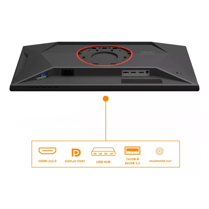 AOC G4 25G4KUR datora monitors 62,2 cm (24,5 collas) 1920 x 1080 pikseļi Full HD LED Melns, Sarkans