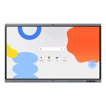 Samsung LH75WAFPLGC interaktīvā tāfele 190,5 cm (75 collas) 3840 x 2160 pikseļi Skārienekrāns Melns, Pelēks