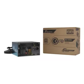 Barošanas bloks Seasonic CORE BC-650 650W ATX 20+4 kontaktu, 80 PLUS Bronze, melns, 120mm ventilators