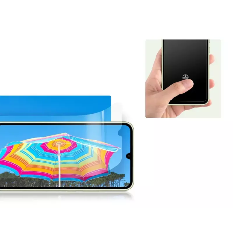 Ekrāna aizsargs Samsung EF-UA346 caurspīdīgs Galaxy A34 5G, caurspīdīgs, 2 gab., piemērots 6,6 collu Displejs