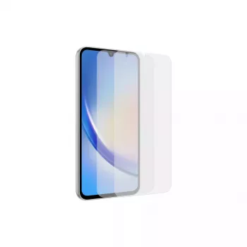 Ekrāna aizsargs Samsung EF-UA346 caurspīdīgs Galaxy A34 5G, caurspīdīgs, 2 gab., piemērots 6,6 collu Displejs
