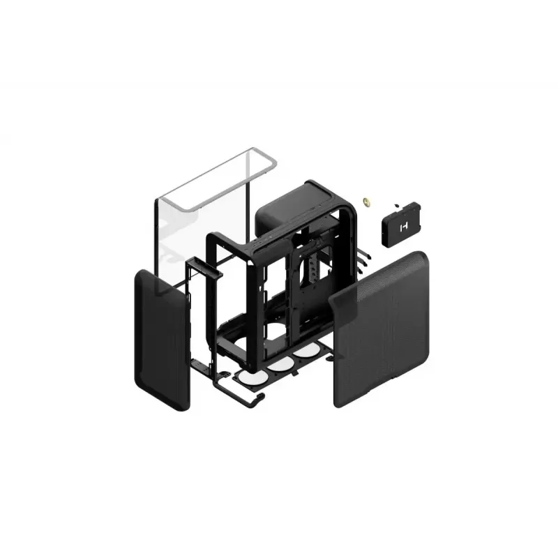 Mid Tower PC Case HYTE X50 Pitch Melns