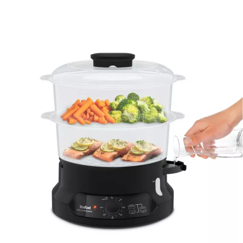 Tefal Minicompact VC139810 tvaika katls 2 grozs(i) Brīvi stāvošs 800 W Melns