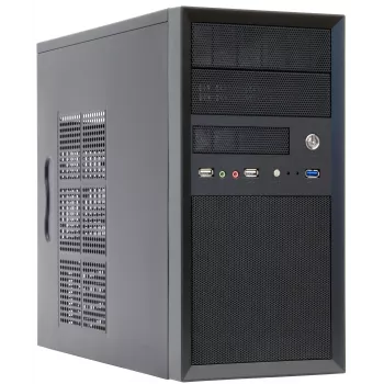 Chieftec CT-01B-OP datora korpuss Mini Tower melns