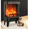 Elektriskais sildītājs Carruzzo Q20P ar eļļu pildīts radiators, 1800W, 15–45°C, stikla korpuss, tālvadība/lietotne/skārienvadība, taimeris 1–12h, sienas vai grīdas, melns