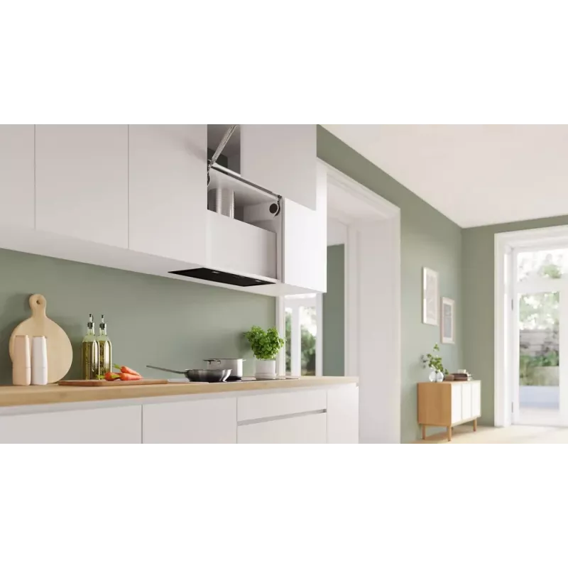 Bosch Serie 8 DLN78PC60 iebūvējams tvaika nosūcējs, melns, 590 m³/h